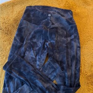 lululemon athletica Blue Tie-Dye Leggings